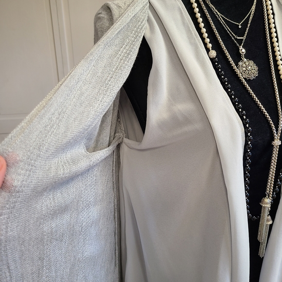 Simply Vera large women's gray dressy cardigan - Picture 6 of 7